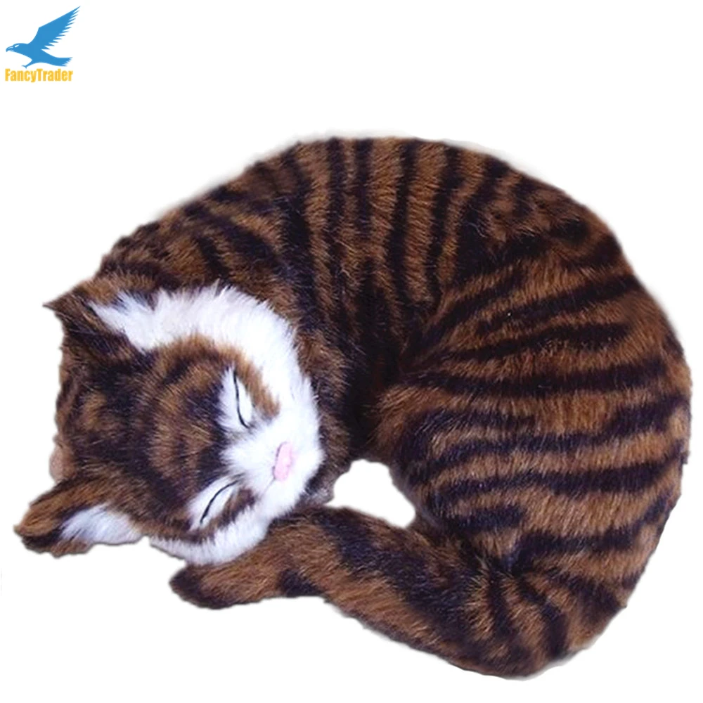 lifelike plush cats