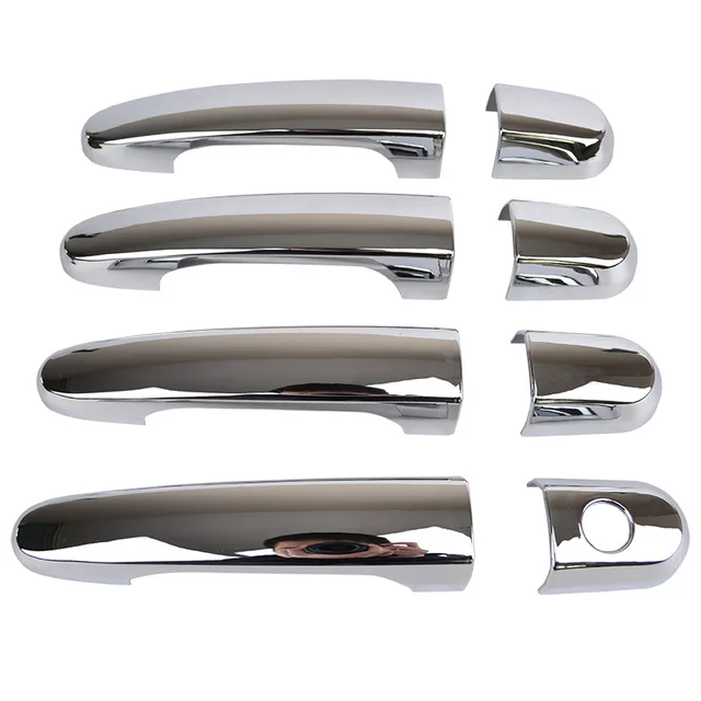 

For Kia Sportage 2005 - 2010 Chrome Side Door Handle Cover Catch Trim Car Bezel Molding Sticker 2006 2007 2008 2009(8pc)