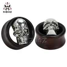 KUBOOZ деревянный ушной штекер телесный Туннель Пирсинг ювелирный Калибр носилки шпильки серьги расширитель Растяжитель ювелирные изделия для женщин мужчин