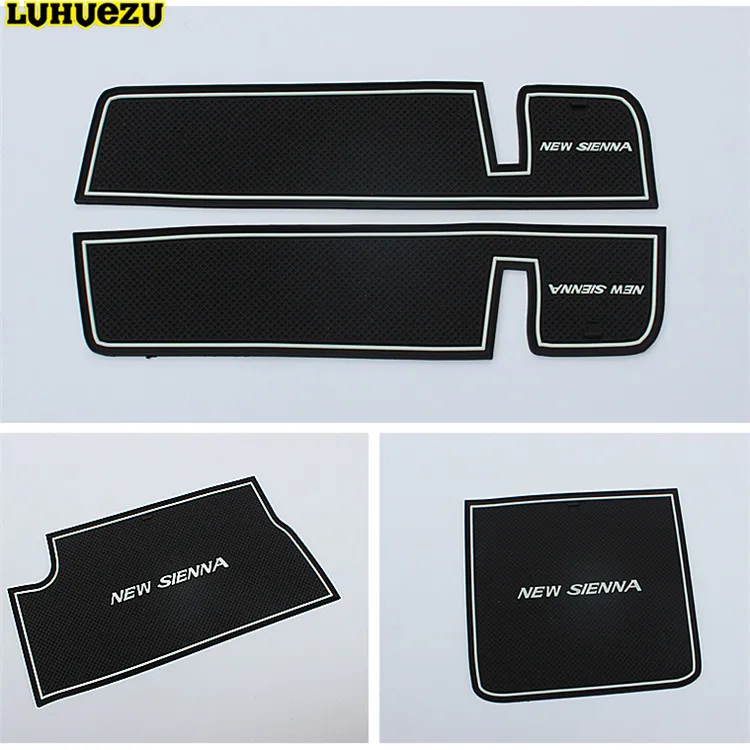 Luhuezu 27 шт. резиновый нескользящий коврик для межкомнатной двери Toyota Sienna 2011 2012 2013