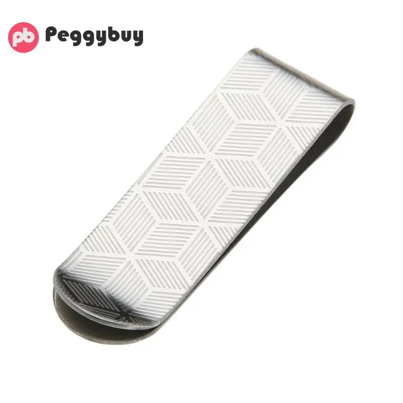 

1PC High Quality Stainless Steel Metal Money Clip Fashion Simple Silver Dollar Cash Clamp Holder Wallet for Men Women