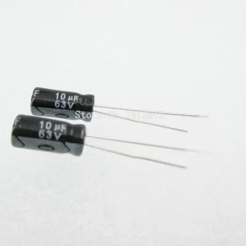 20 шт./лот 10 мкФ 63V Алюминиевый электролитический конденсатор 5*11 63v мкФ|electrolytic