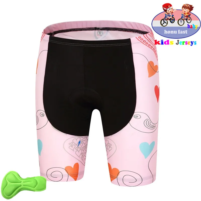 Летний детский комплект из Джерси для езды на велосипеде, детские дышащие рубашки для езды на велосипеде, шорты с коротким рукавом для девочек, комплект одежды для езды на велосипеде - Цвет: pants