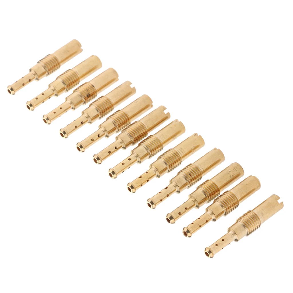 12 Pcs Motorcycle Carburetor Slow/Pilot Jet Needle Set For PWK Keihin OKO CVK KOSO Stage-6 Polini Motorcycle Carb Etc 