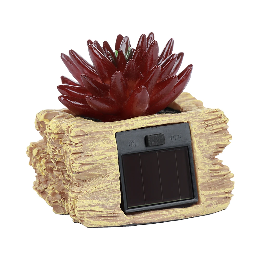 

Environmentally Design Solar Power Lighting Flowerpot Garden Succulent Nursery Pots Lamp Lighting Flowerpot LED Light