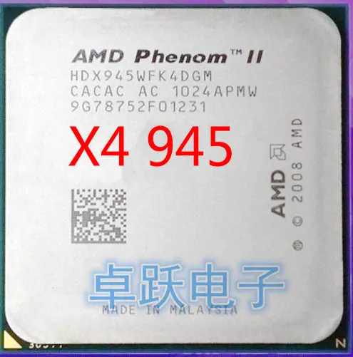 

AMD Phenom II X4 945 CPU processor 3.0GHz Socket AM3 938-pin L3/6M Quad-CORE x4 945 free shipping