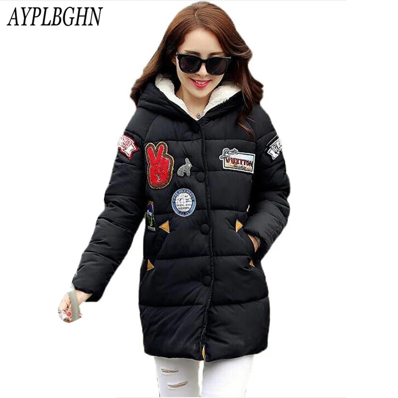 

New 2017 Women Parka Plus Size Winter Women Jacket Coat Ladies Down Cotton Jacket Snow Wear Warm Fashion Female Thick Outerwear