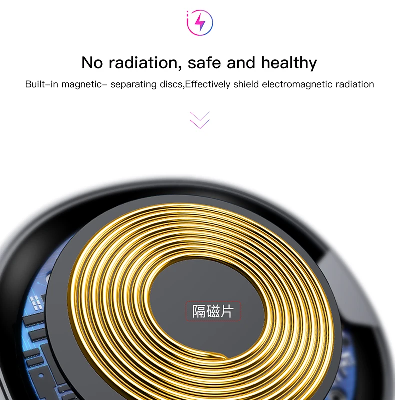 Baseus QI Беспроводное зарядное устройство для iPhone X 8 Samsung Galaxy S9 S8 мобильный телефон
