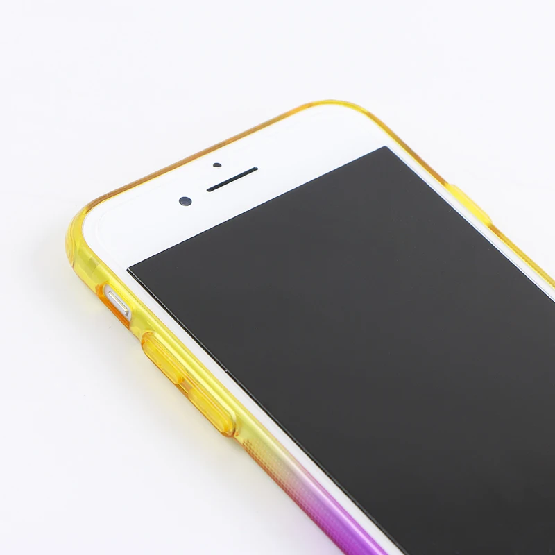 TPU чехол для телефона iPhone 7 Чехол градиентный цвет XS MAX XR X 6 Plus 8 8Plus Высокое качество