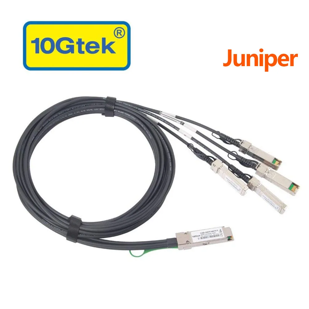 

Juniper QFX-QSFP-DACBO-3M 3-meter 40Gb/s QSFP+ to 4x SFP+ Direct Attach Breakout Cable Passive 30AWG