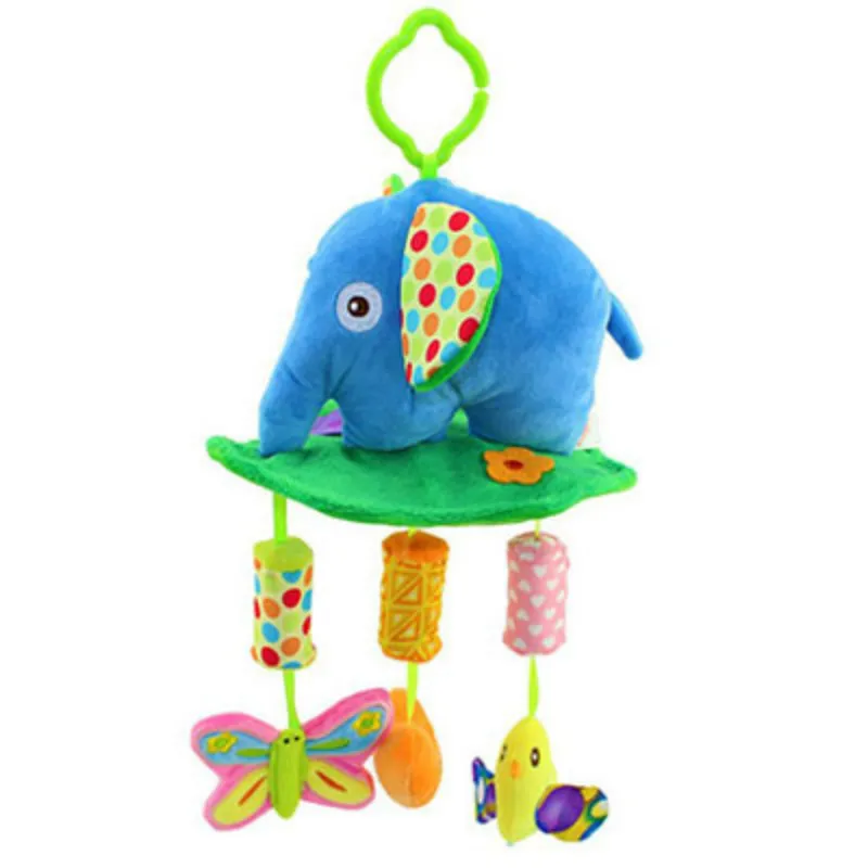 Plush Elephant musical windbell Baby toddler musical mobile toy