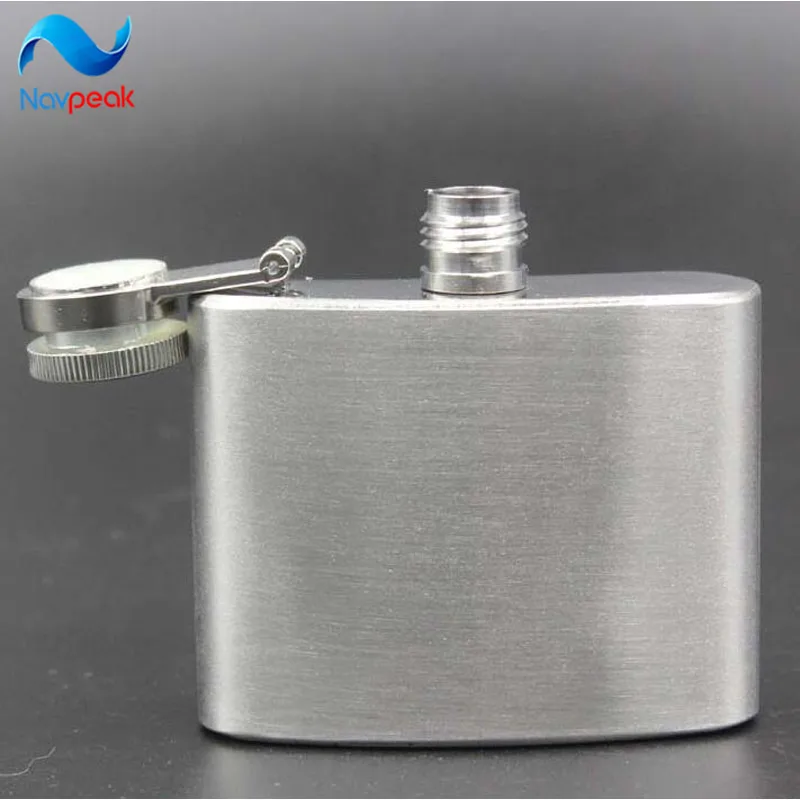 10pcs/lot 2 oz(60ml) Stainless Steel Hip Flask Pocket Bottle For