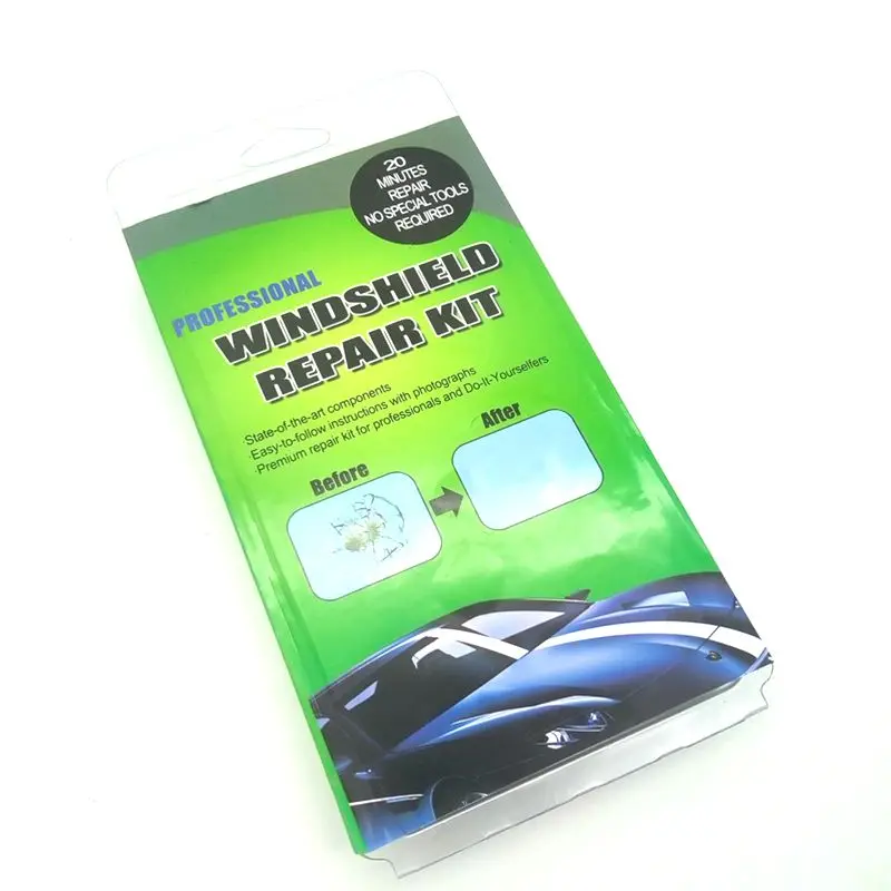 Лобовое стекло автомобиля трещина ремонт инструмент комплект окна полировки царапин стекло w/Розничная упаковка