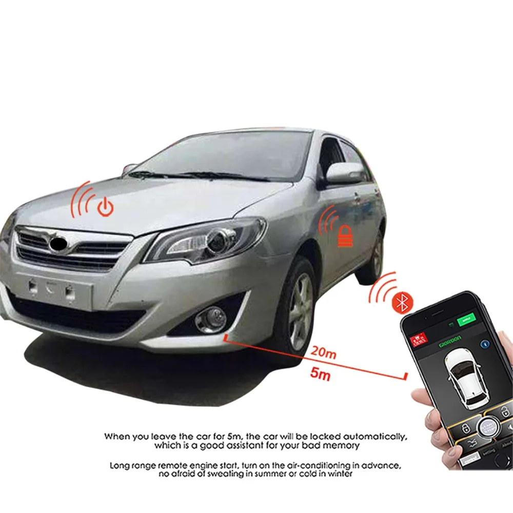 Corolla 2013 автомобильные аксессуары без ключа система комфорта доступа PKE Phone APP удаленный запуск автомобиля двигателя автомобиля сигнализации Push 913