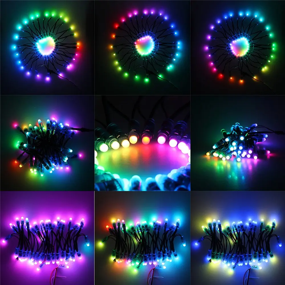 Светодиодный модуль ws2811 12 В мм 50 точек/струн цифровой rgb полный цвет