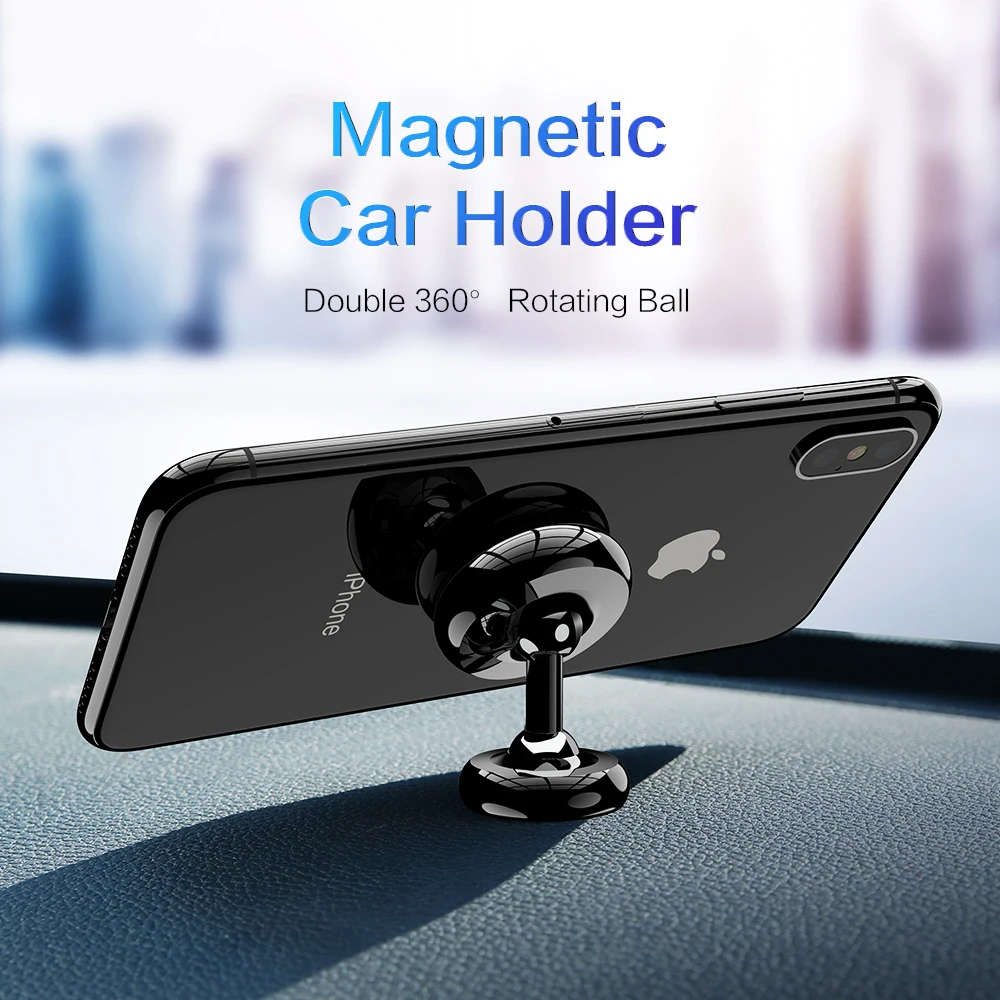 Floveme магнитный автомобильный держатель для телефона, вращающийся на 360 градусов, держатель для приборной панели, крепкий, для iPhone, магнитный стенд, автомобильный держатель для телефона в машину