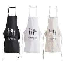 Изготовлен из высокое качество материалов прочный Кухня Ресторан буквы Для мужчин's и Для женщин нагрудники Пособия по кулинарии Фартуки подарок карманами K10
