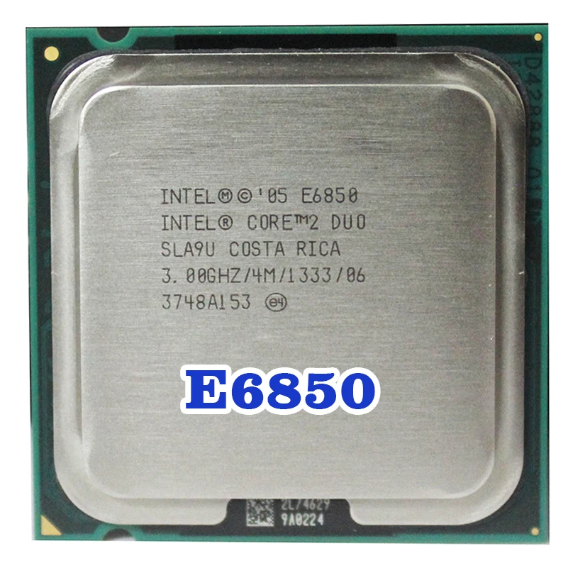 Процессор INTEL Core 2 Duo E6850 Socket LGA 775 cpu(3 ГГц/4 м/1333 МГц) 65 Вт