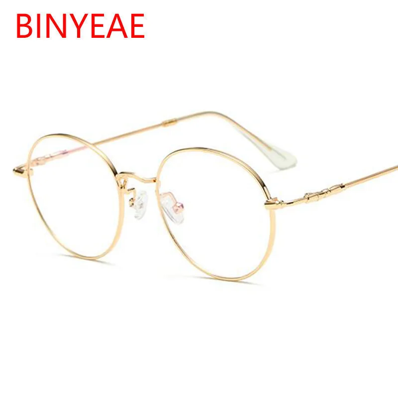 Круглые прозрачные очки для женщин, бренд Nerd, оправа для очков, мужские очки по рецепту, декоративные очки, золотые прозрачные линзы Oculos