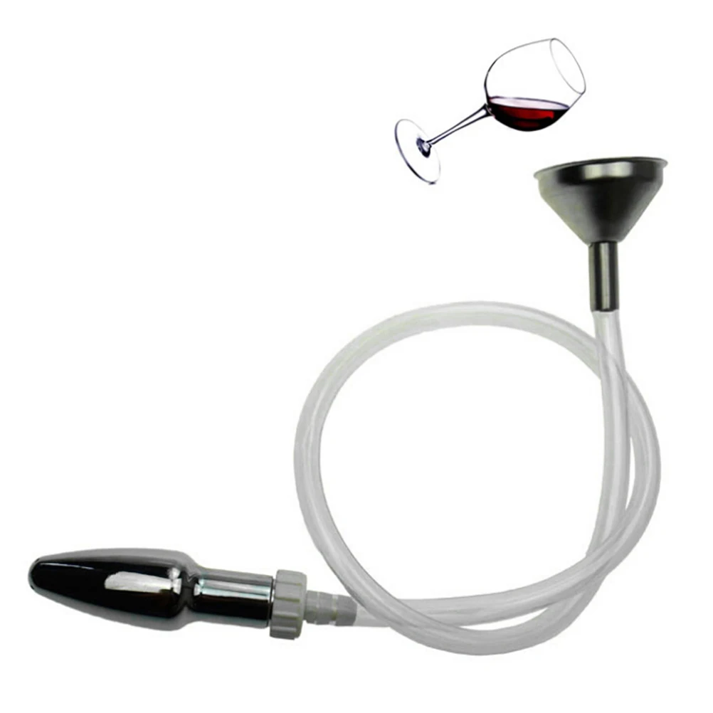 Vaginal Anal Plug Butt Shower Head Products Metal Funnel Enema Cleaning Kit SM Sex Toys For Men Woman Gay | Красота и здоровье