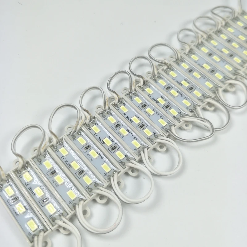 100 шт. светодиодный светильник высокой яркости DC12V SMD 5730 5630 модуль задний модули