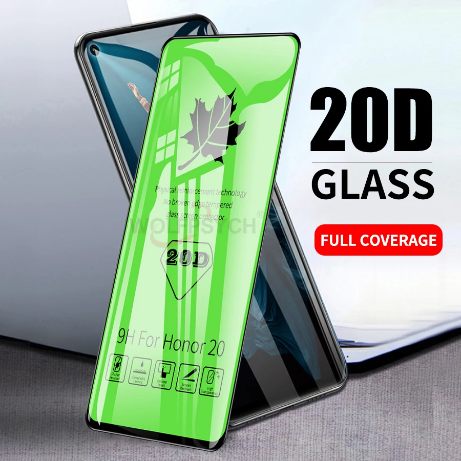 

6D Full Coverage Tempered Glass For Huawei Honor 20 Full Glue Glass For Huawei Honor 20 Pro Lite Screen Protector Film