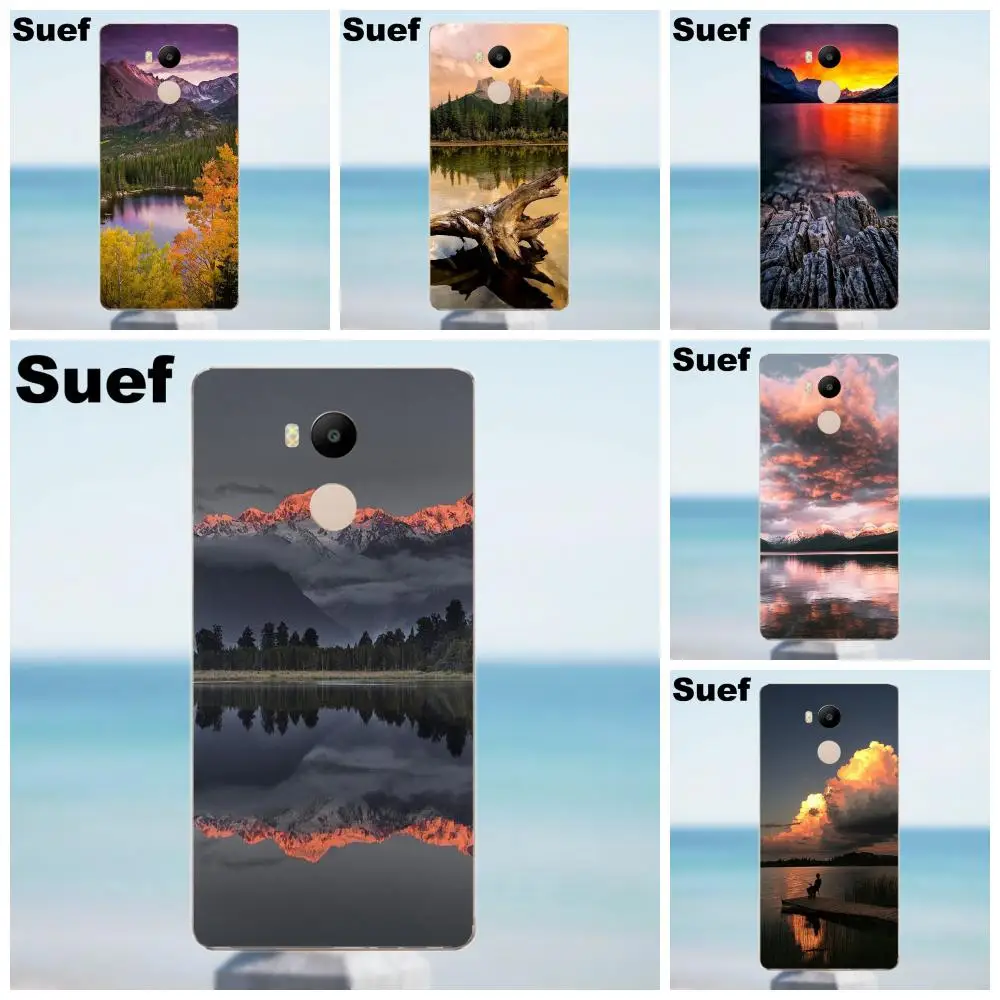 Чехол из термополиуретана Suef Mountain Lake Sunset Landscape Buy для Xiaomi Redmi 4 3 3S Pro Mi3 Mi4 Mi4i Mi4C Mi5 Mi5S Mi