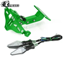 Держатель номерного знака мотоцикла с Универсальный светодиодный светильник для KAWASAKI NINJA 300 300R 250R Z300 Z250SL NINJA250R