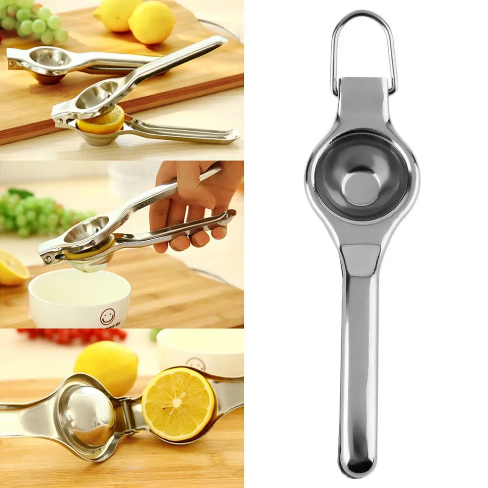 Kitchen Bar Stainless Steel Lemon Orange Lime Squeezer Manual Juicer