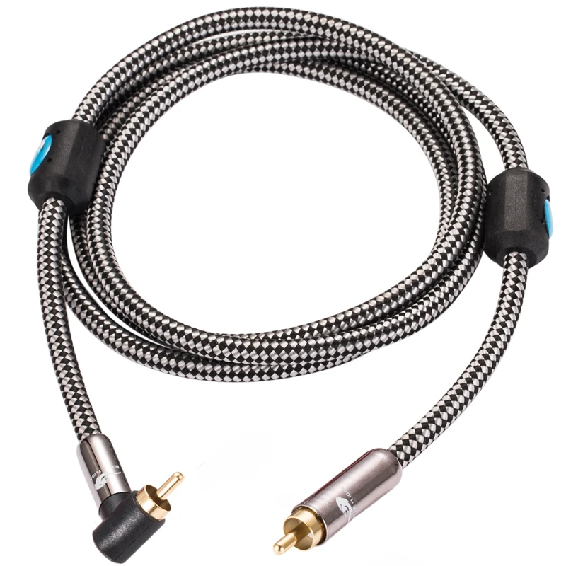 Прямоугольный аудиокабель RCA прямой DVD сабвуфер Spdif коаксиальный кабель с
