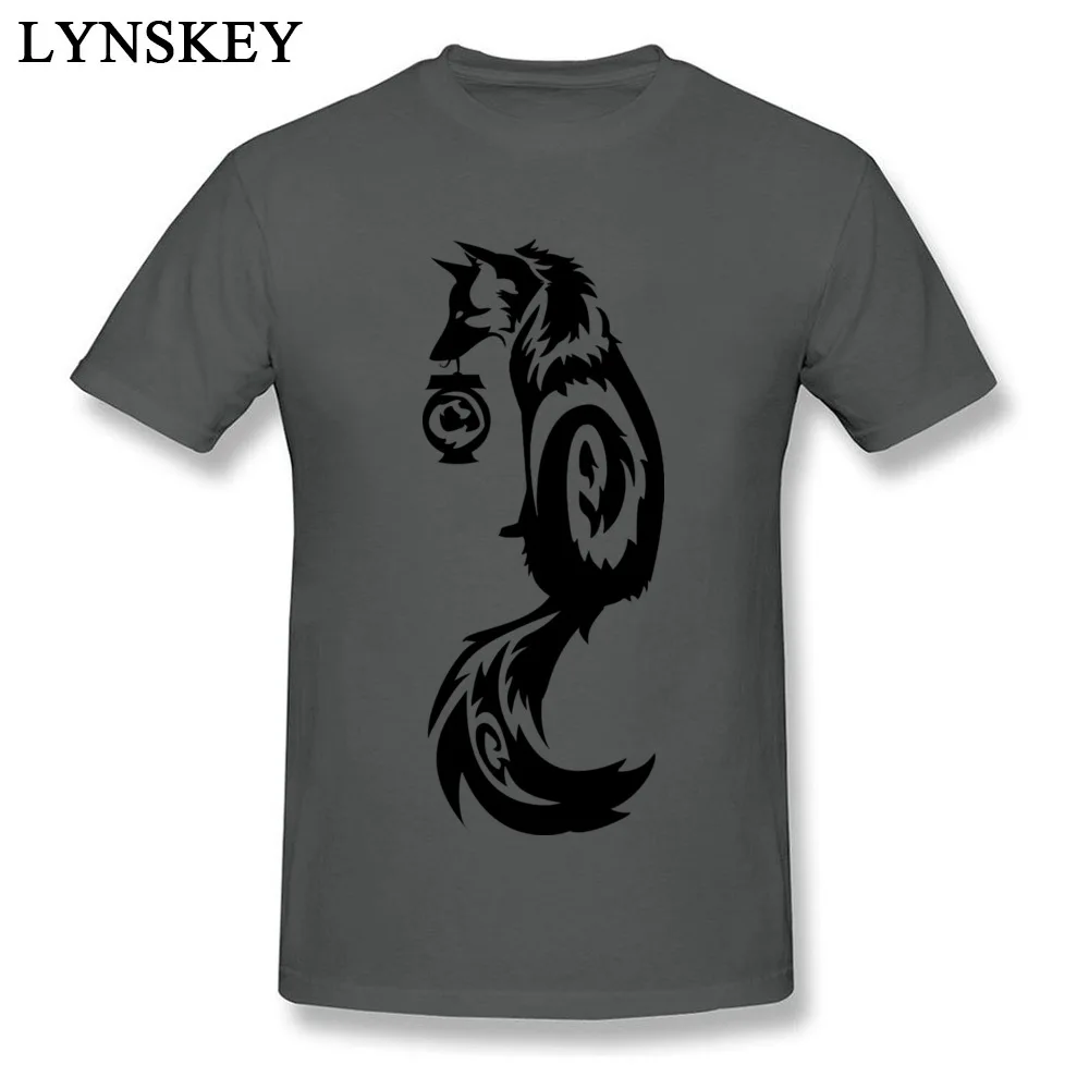 Plain Street Tops T Shirt Slim Fit Summer/Fall Short Sleeve Cotton Fabric O Neck Mens T Shirts Street Tee Shirt Top Quality Fox Kitsune Tribal with Spirit Lantern carbon
