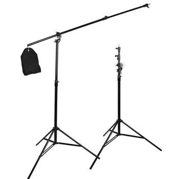 

Air Cushioned Light Stand With Included Adaptor To Also Support 1/4" and 3/8" Photo Equipment and Heavy Duty Carry BagCD50