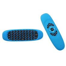 Mini Wireless Keyboard Air Mouse Remote Control For Android TV Box Color:Blue