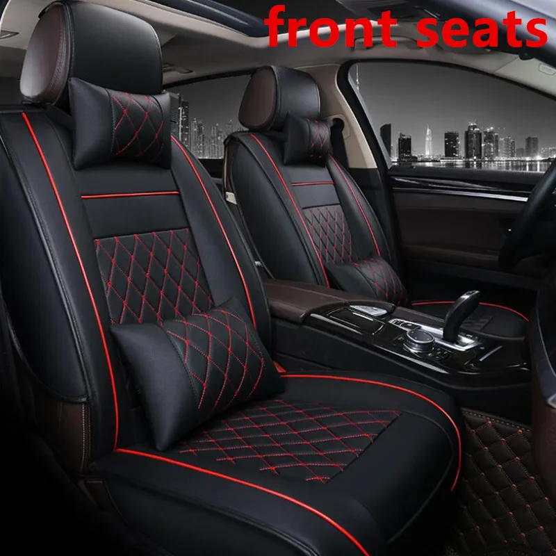 PU Leather Car Seat Cover Full Set Universal Fit Most cars for Hyundai