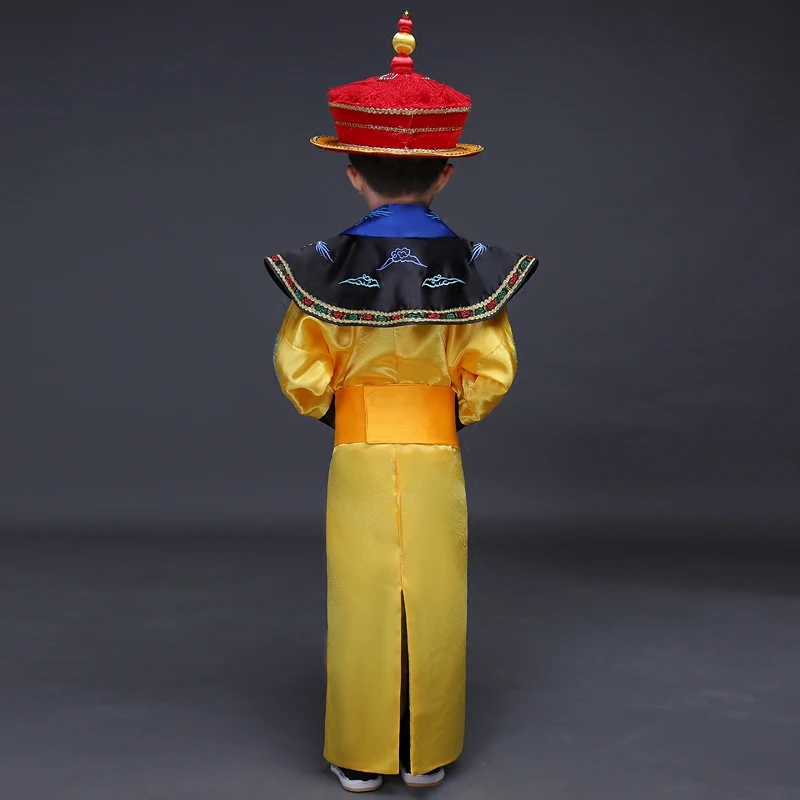 Детский костюм для мальчика, маленький император династии Цин, принц