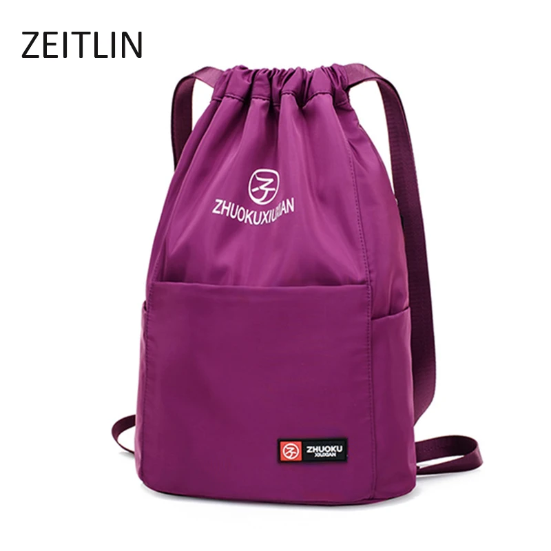 Women's drawstring backpack school bags teenage girls backpacks for