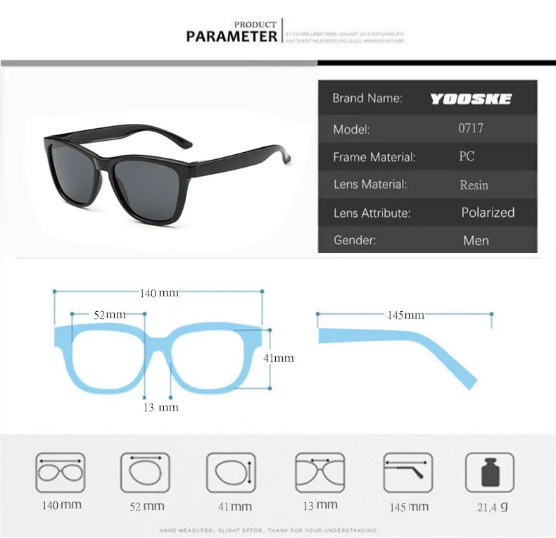 YOOSKE, брендовые поляризованные солнцезащитные очки, мужские, классические, спортивные, солнцезащитные очки, женские, для улицы, для вождения, очки, цветные линзы, очки