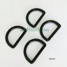 Wholesale 100pcs 38mm 1.5inch backpack buckles plastic adjustable buckle black D ring webbing straps 2016012505