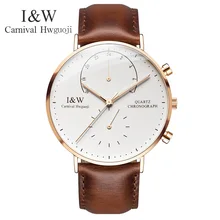 IW 8787-5G men’s Quartz-Watch fabric Classic Canterbury Stainless Steel Watch With Multi-Color Striped Band