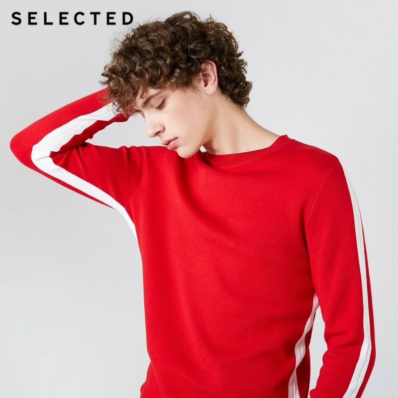 Cena Wybrane 100% bawełna okrągły dekolt sweter męska w różnych kolorach odzież z dzianiny S | 419124533