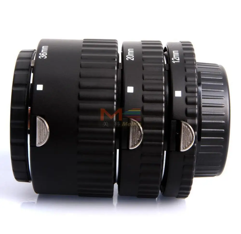 Meike Auto Focus Macro Extension Tube Set 12 20 36mm Adapter Ring For Nikon D3100 D3200 D5000 All DSLR AF AF-S DX Camera Lens