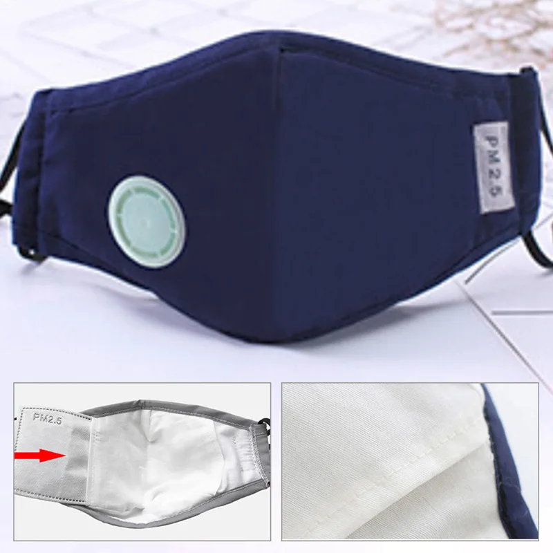 

Anti Pollution Mask Dust Respirator Washable Reusable Masks Cotton Unisex Mouth Muffle For Allergy/Travel/ Cycling