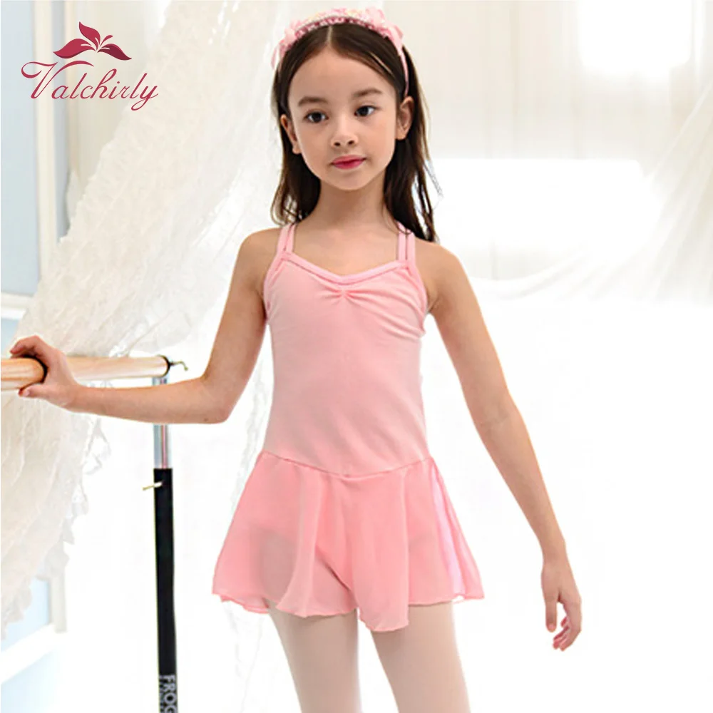 Розовое балетное танцевальное платье пачка трико детская одежда детские костюмы для выступлений боди для балерины для девочек - Цвет: pink