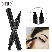 1 шт. двухглавый карандаш для подводки глаз водостойкий 2 в 1 Черная Подводка для глаз Крылатый Карандаш Макияж Жидкая подводка для глаз