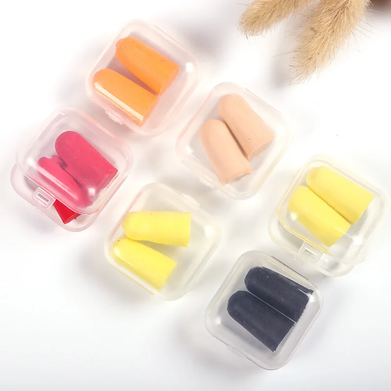 

5Pairs/bag Boxed Noise-Reducing and Noise-Proof Earplugs for Sleeping and Noise-Proof Sleep Color Sent Randomly