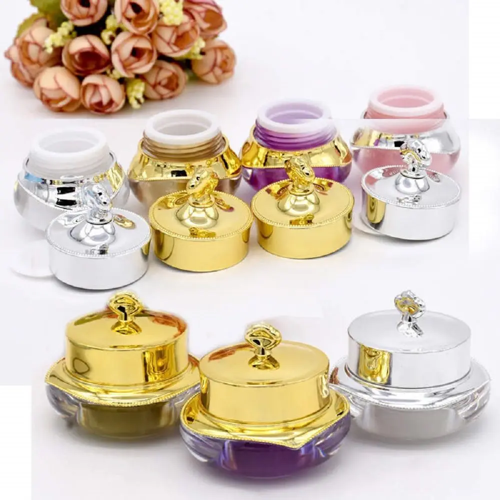 

5/10g Crown Empty Pot Bottle Sample for Nail Art Makeup Cosmetic Cream Container Refillable Bottles For Dropshipping