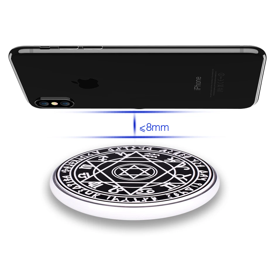 Беспроводное зарядное устройство CinkeyPro Magic Array 5 Вт зарядка для iPhone 8 X XS Samsung S10 S9 USB QI