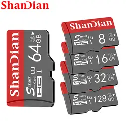 ShanDian оригинальная Micro SD карта 64 Гб класс 10 карта памяти microSD 8 ГБ 16 ГБ 32 ГБ TF карта microSDHC/SDXC для смартфона/планшетного ПК