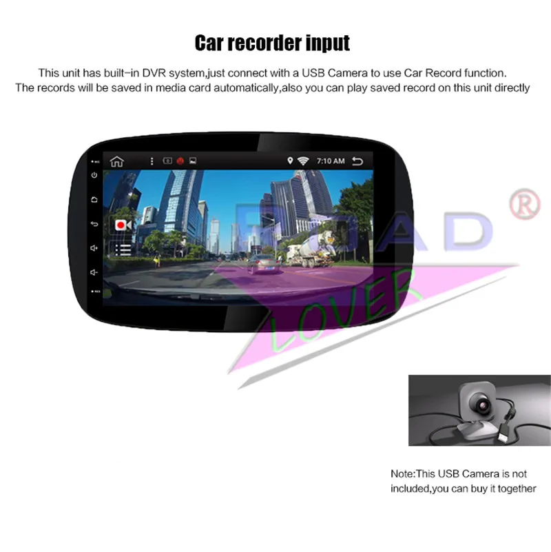 magnitol 1 din For Benz Smart 2016
