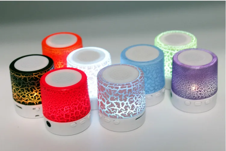 

Bluetooth Speaker Mini Wireless Loudspeaker Crack LED TF USB Subwoofer bluetooth Speakers mp3 stereo audio music player